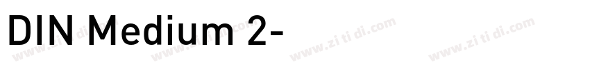 DIN Medium 2字体转换